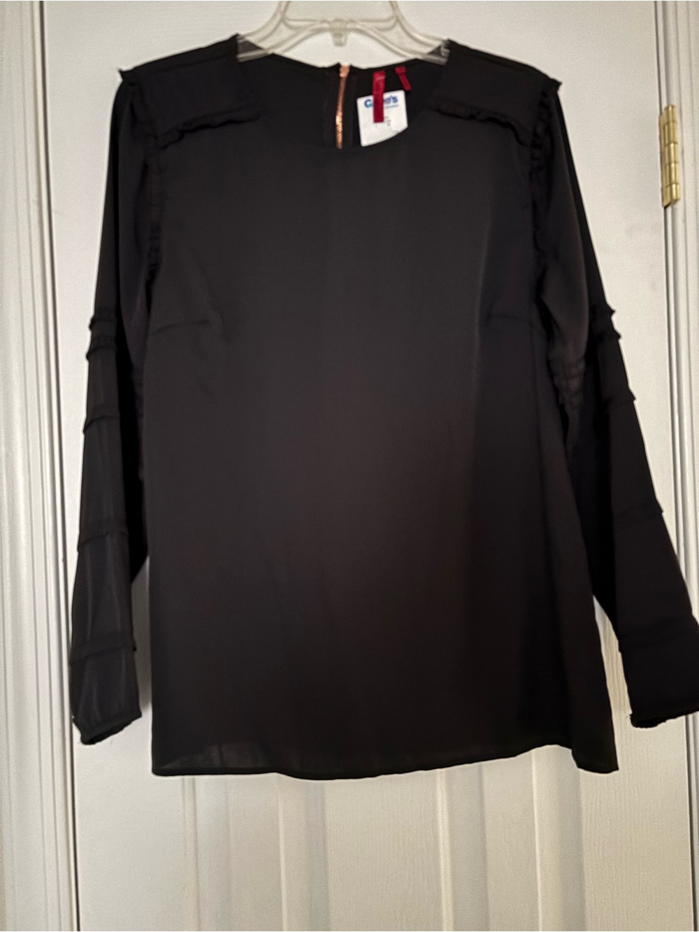 Long Sleeve Size M Blouse in Black